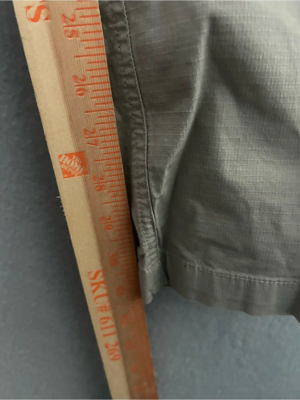 Vuori Pants Mens Large Beige/Tan Ripstop Elastic Waist Zip Pocket Hiking
